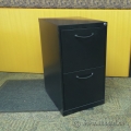 Black 2 Drawer Vertical Letter Size File Cabinet, Locking